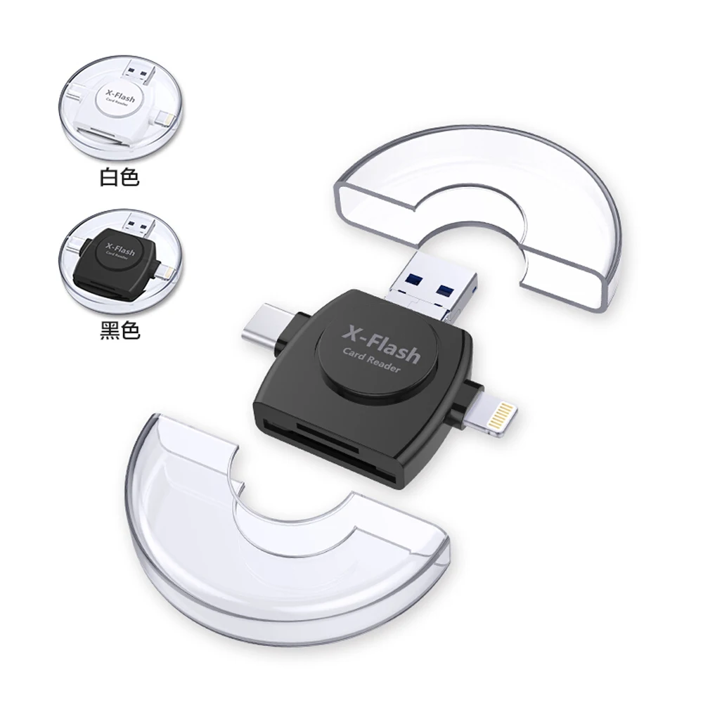 Wihoo 3 In1 многофункциональном Устройстве чтения карт памяти Micro USB, SD карт памяти, Тип C устройство чтения карт памяти