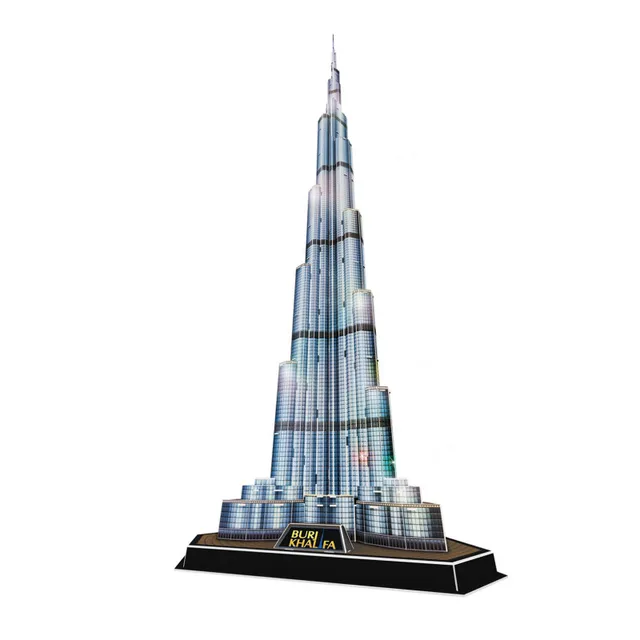 3D Puzzle DIY Toys Dubai Burj Khalifa Building Model Educational Toys