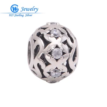 

Alibaba wholesale 925-sterling-silver pave charms diy beads fits friendship bracelets bijoux GW Fashion jewelry X328H20