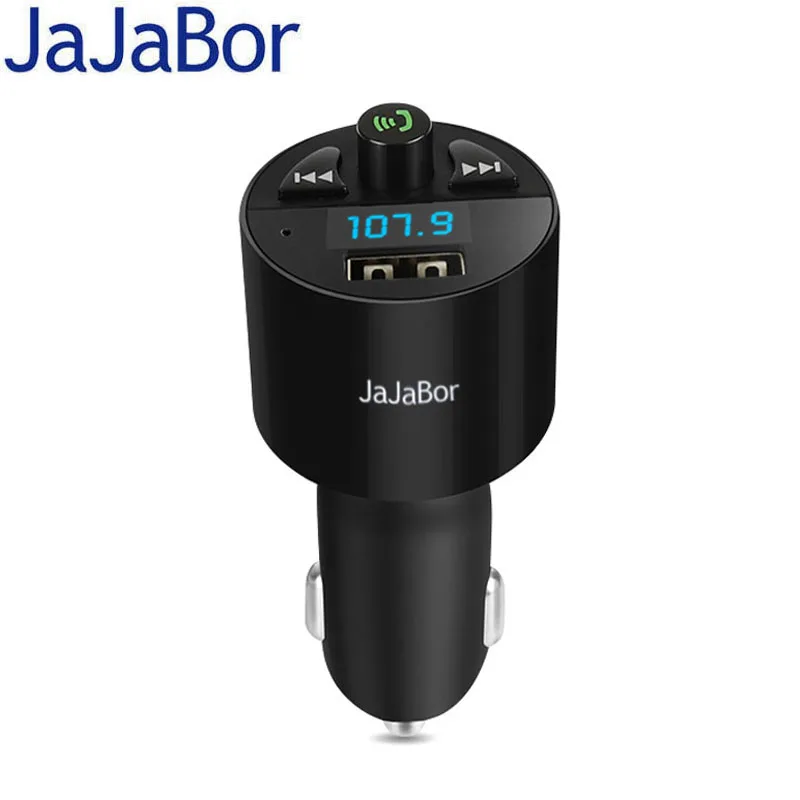 JaJaBor Bluetooth Car Kit Hands Free Wireless FM Transmitter Audio MP3