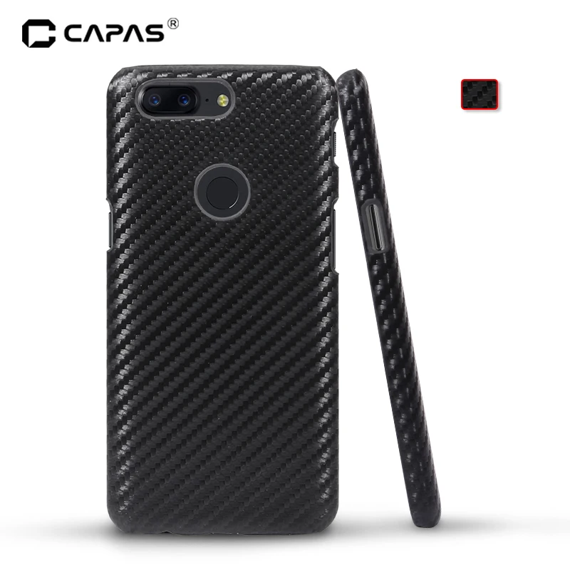 For Oneplus 5T Case Cover Original CAPAS 3D Carbon Fiber Wood Pattern Phone Case for One Plus 5
