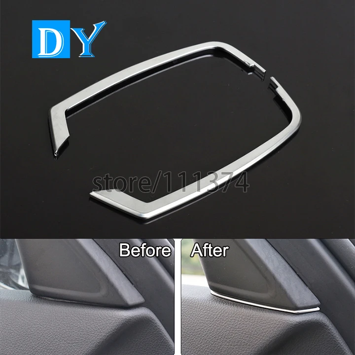 Car Styling ABS Plastics & Matt Chrome Loudspeaker Speaker Molding Trim Strip For 2011 2011 2012