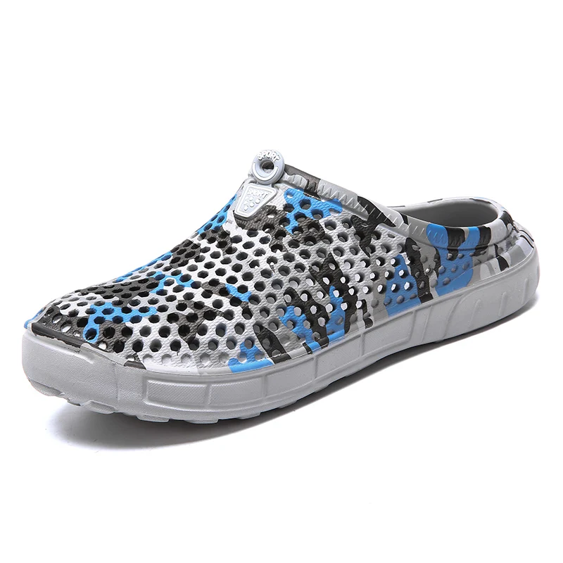 

2019 Garden Clog Shoes Men Lightweight Quick Drying Summer Beach Slipper Flat Benassies Outdoor Sandals Water Gardening shoes