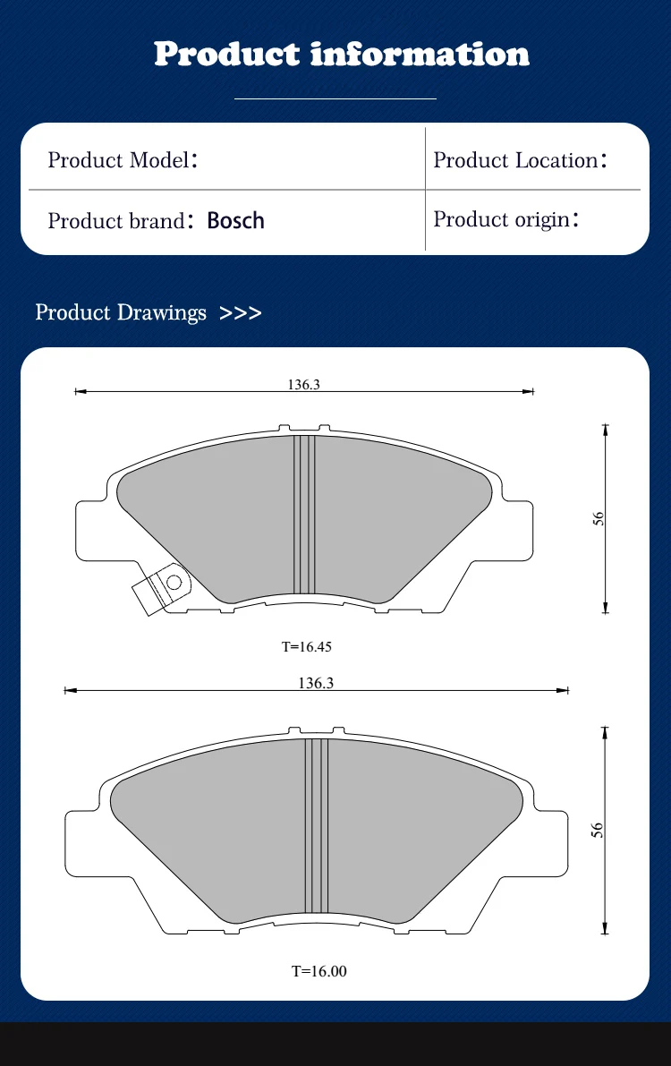 Bosch автомобильные тормозные колодки 0986AB1194 для MAZDA 3 салон(2006-Н. В.) автозапчасти