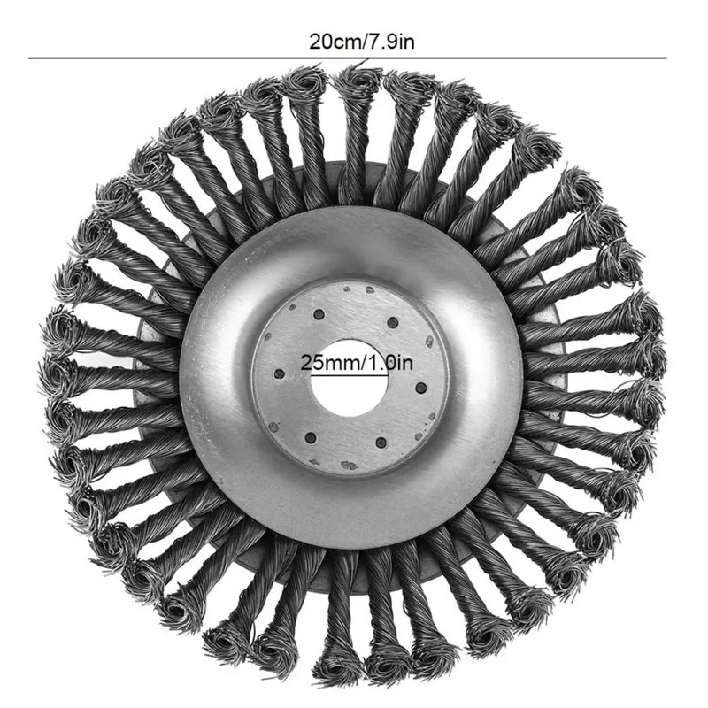 Steel Wire Wheel Garden Brush Lawn Mower Cutter Blade Trimmer Metal Blades Trimmer Head Garden Grass Trimmer Head