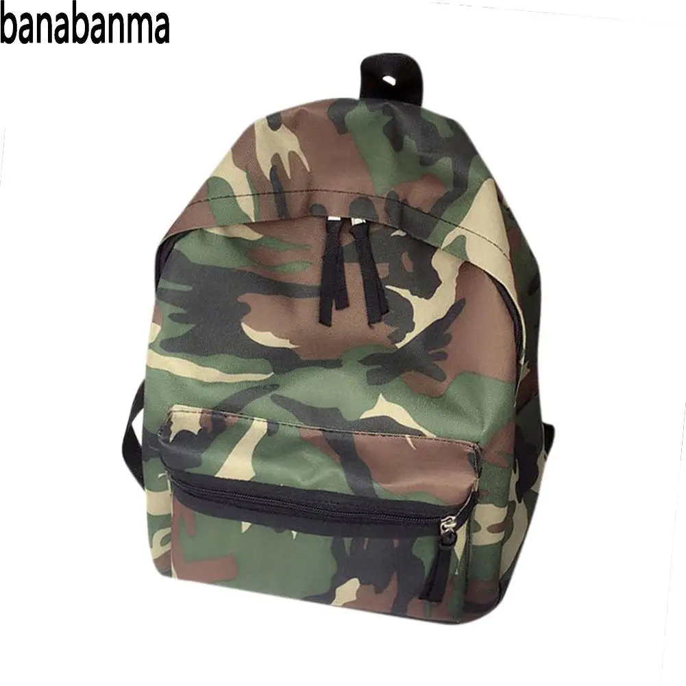 

Banabanma Women Backpack Camouflage Backpack Travel Rucksack Canvas School Shoulder Bag Students Mochila Backpacks Women ZK40
