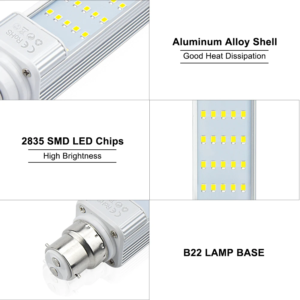 Bonlux B22 светодиодный лампочка PL 13 Вт CFL замена 120 ° угол луча СВЕТОДИОДНЫЙ AC 85 265V 50 60hz