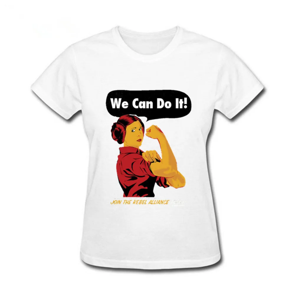 

New Arrival Princess Princess Leia REBEL Star Wars black cotton women's t shirt Custom fitness Hipster Euro size tshirt women
