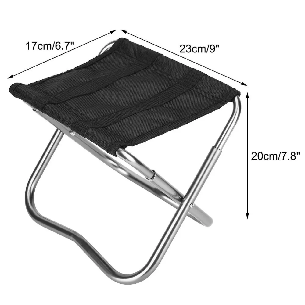 Наружные складные рыболовные стулья из алюминиевого сплава Сверхлегкий, портативный складной стул для пикника, барбекю, сада, кемпинга