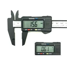 150mm 6 inch LCD Digital Electronic Carbon Fiber Vernier Caliper Gauge Micrometer Measuring Tool Instrument digital vernier caliper stainless steel 150mm 6 inch fraction mm inch lcd caliper gauge micrometer