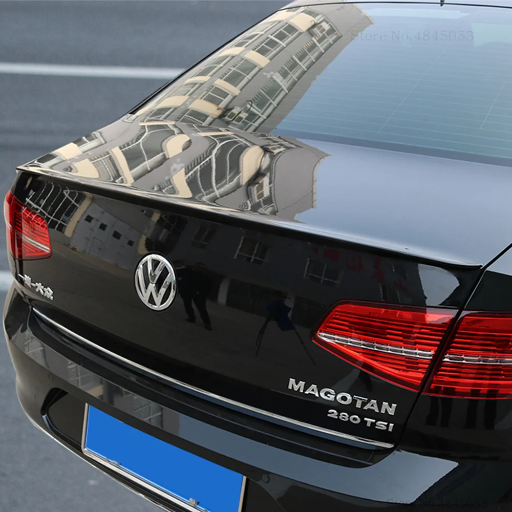 Спойлер для Volkswagen Passat B8 2017 2018 2019 черный спойлер стайлинга автомобиля наружный