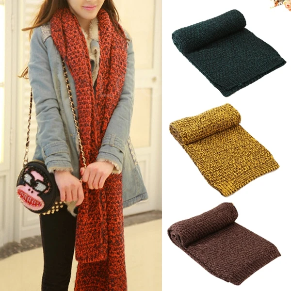 Brand New Men Women Lover Couples Knitted Scarf Warm Keeping Wrap Neck Warmer for first service