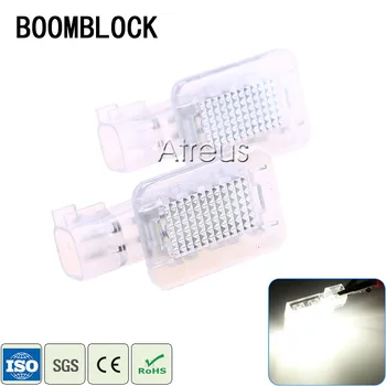 

2pcs For Volvo XC90 S60 S80 V70N XC70 S60N V60 C30 Car LED Door Welcome Light 12V White SMD3528 LED Courtesy Lamp Bulb Kit