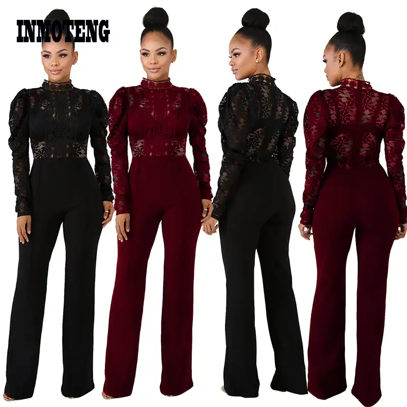 long sleeve loose jumpsuit