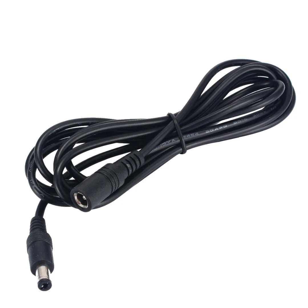 0.5M-10M 12V CCTV DC Power Cable Extension Cord Adapter Male/female 5.5mmx2.1mm 7 sizes
