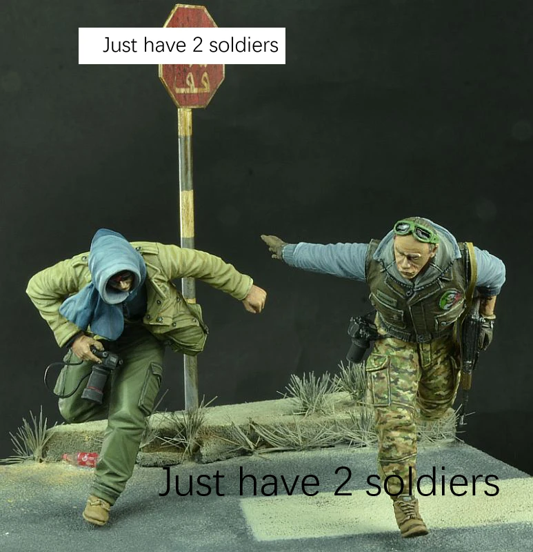 Nuovo Non Assemblato 1/35 Moderno Russo Stand Man Resin Kit Giocattoli Fai Da Te Kit Non Verniciati