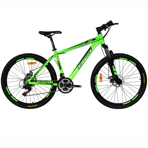 Горный велосипед, алюминиевый сплав, 21 скорость, двойные дисковые тормоза, 26 дюймов, с переменной скоростью, для езды на велосипеде, для мужчин и женщин, для студентов, для велоспорта - Цвет: Green