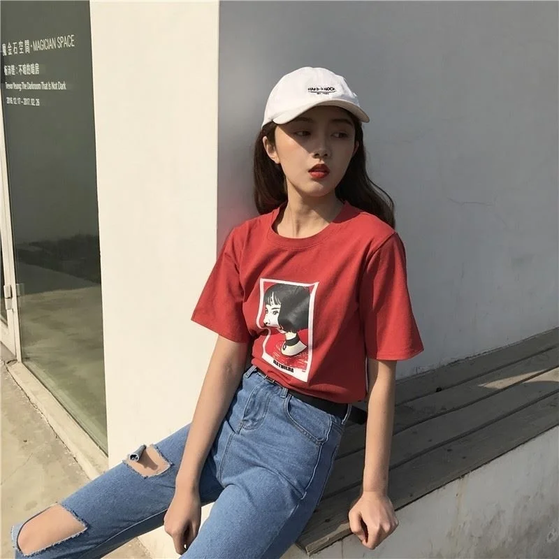 Sunfiz YF Mathilda Леон Professional характер дизайн Летняя мода CasualCute Harajuku головы портрет свободные наборы для ухода за кожей женщин