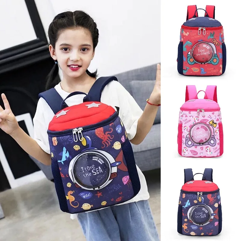 

Children Dinosaur School Bag for Boy Girl Animal Printing Kindergarten School Bag 3-6 years Schoolbags Kids Student Backpacks