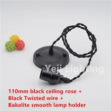 Винтаж бронза, алюминий Эдисон лампы Комплект шнуров E27 патрон для лампы с выключателем Светодиодная трубка освещение аксессуары оптом "сделай сам"