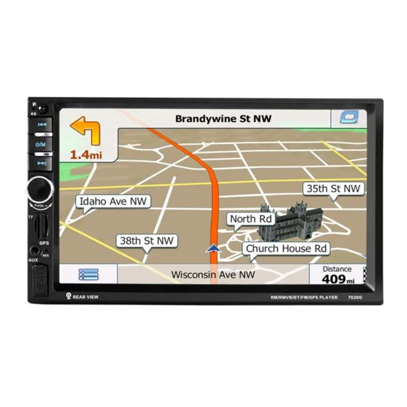  7 HD Bluetooth Touchscreen Auto GPS Stereo Radio 2 DIN MP5/MP3/USB/AUX + Kamera