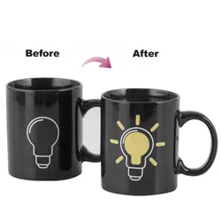 4 стиля, меняющие цвет кофейные кружки, креативная Тепловая волшебная кружка, керамическое молоко чай кофе, чашки друзья, подарки на день