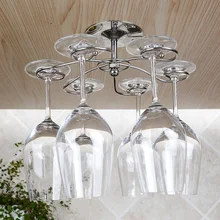 Круговой поворот рамка чашки 304 держатель для Винных Бокалов из нержавеющей стали Стойка подставка для вина в европейском стиле Кубок вверх дном