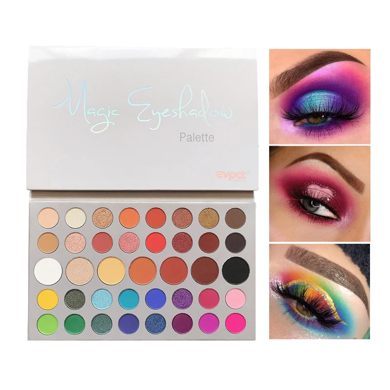

Evpct 39 Colors Magic Eyeshadow Palette Waterproof Highlight Pigmented Matte Metallic Shimmer Glitter Make Up Eye Shadow Powder