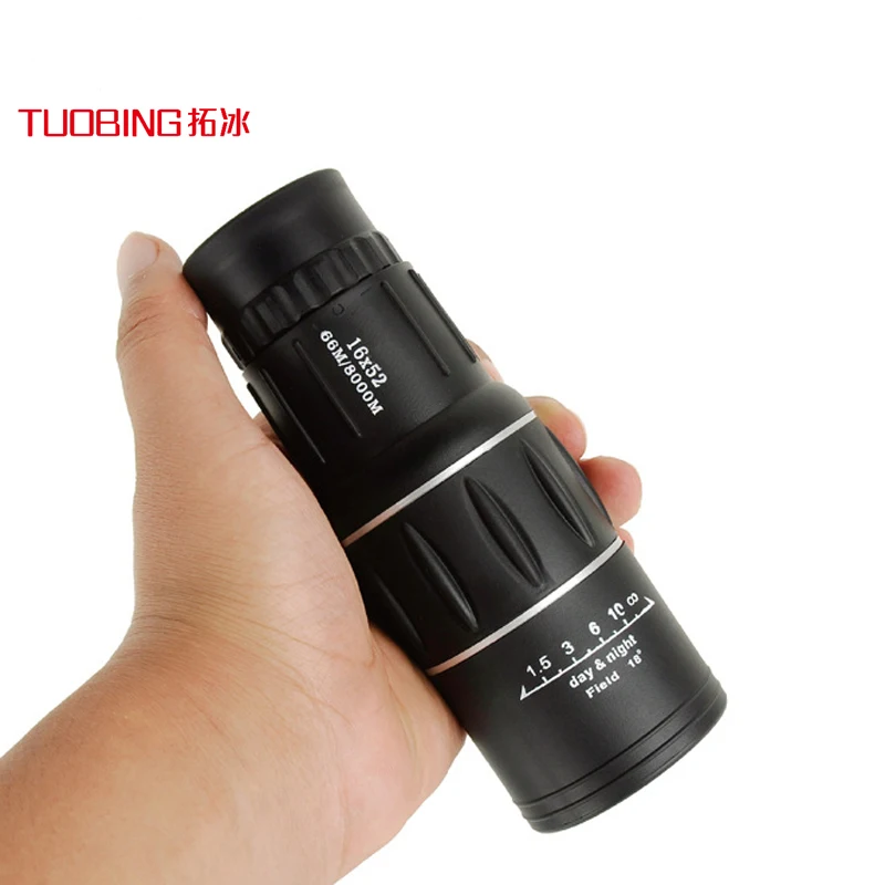 Прямая продажа с фабрики телескоп 16x52 одиночный высокий размноженный HD