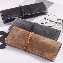 New Faux Leather Glasses Bag Vintage Protection Portable Ultralight Eyewear Case New Faux Leather Glasses Bag Vintage Protection Portable Ultralight Eyewear Case