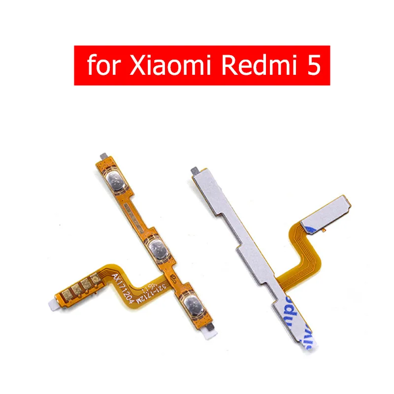 

for Xiaomi Redmi 5 Power Volume Flex Cable Side Key Button On Off Switch Flex Cable for Redmi5 Repair Spare Parts Test QC