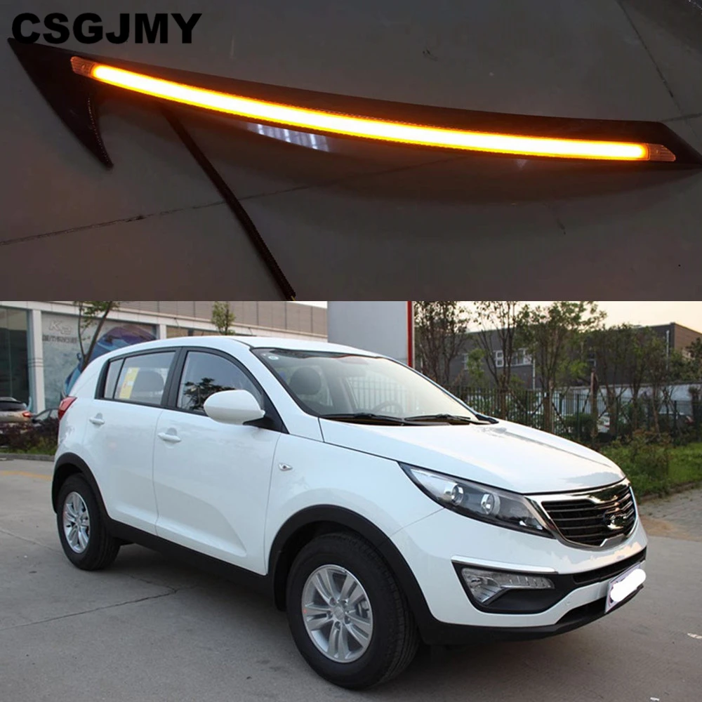 Car Flashing 2pcs Led For Kia Sportage 2011 2012 2013 2014 2015 Daytime
