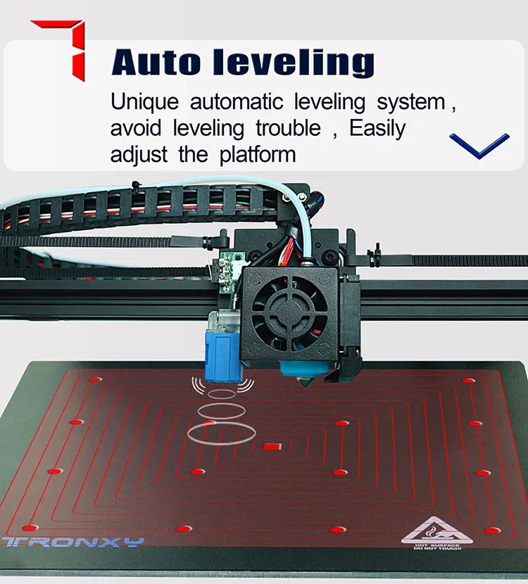 TRONXY повышен X5SA X5SA-400 DIY 3D-принтеры комплект муфта 24В Авто уровня FDM 3d машина Датчик накаливания высокой точный алюминиевый каркас