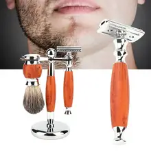 Manual Shaving Tool Stand Holder Stand Shaving Brush Kit Men Shaving Brush Stand Shaver Set a