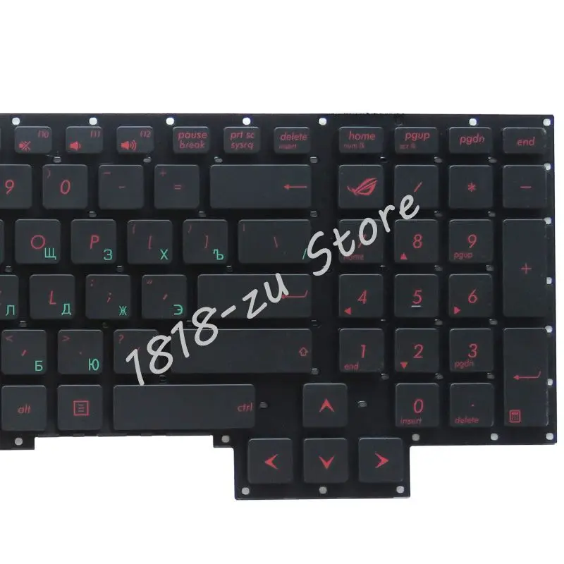 YALUZU Русский Клавиатура для ноутбука Asus G751 G751JM G751JT G751JY 0KNB0-E601RU00 ASM14C33SUJ442 черный и новые RU Макет без рамки