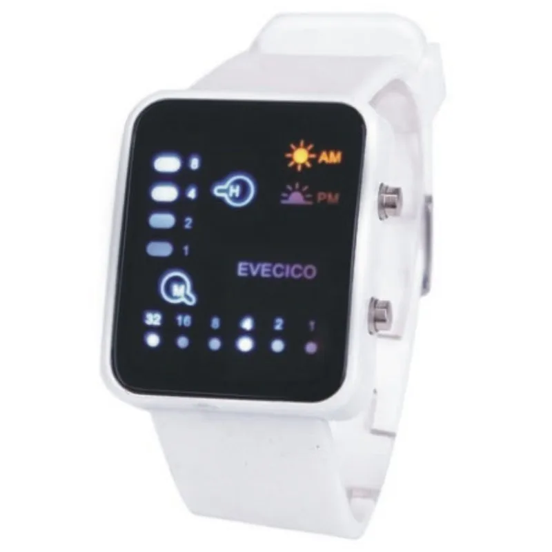 Evecicoled table fashion sports waterproof electronic watch square unisex digital trend watch