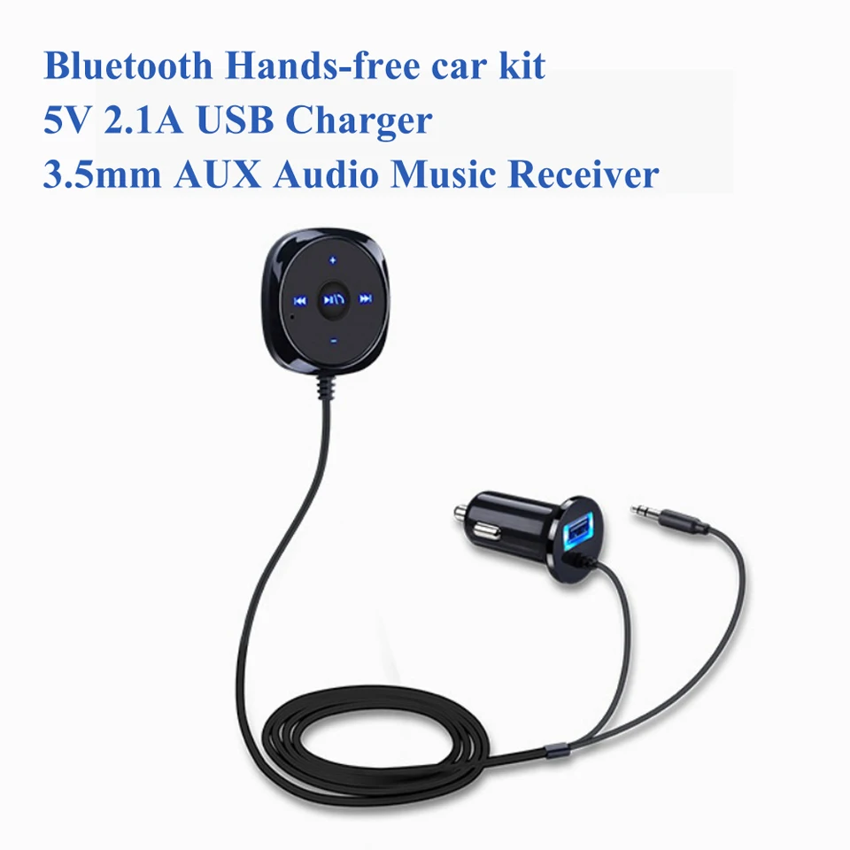 Kebidu гарнитура Bluetooth автомобильный комплект Магнитная база MP3 A2DP 3,5 мм AUX аудио музыкальный приемник адаптер USB зарядное устройство для iphone Android