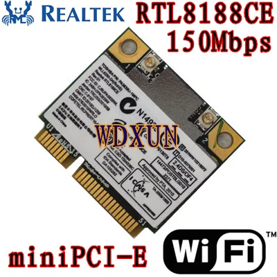 Мышь на изображение, чтобы увеличить Realtek rtl8188ce 802.11b/G/N Беспроводной n pci express половинной высоты Mini WI-FI WLAN