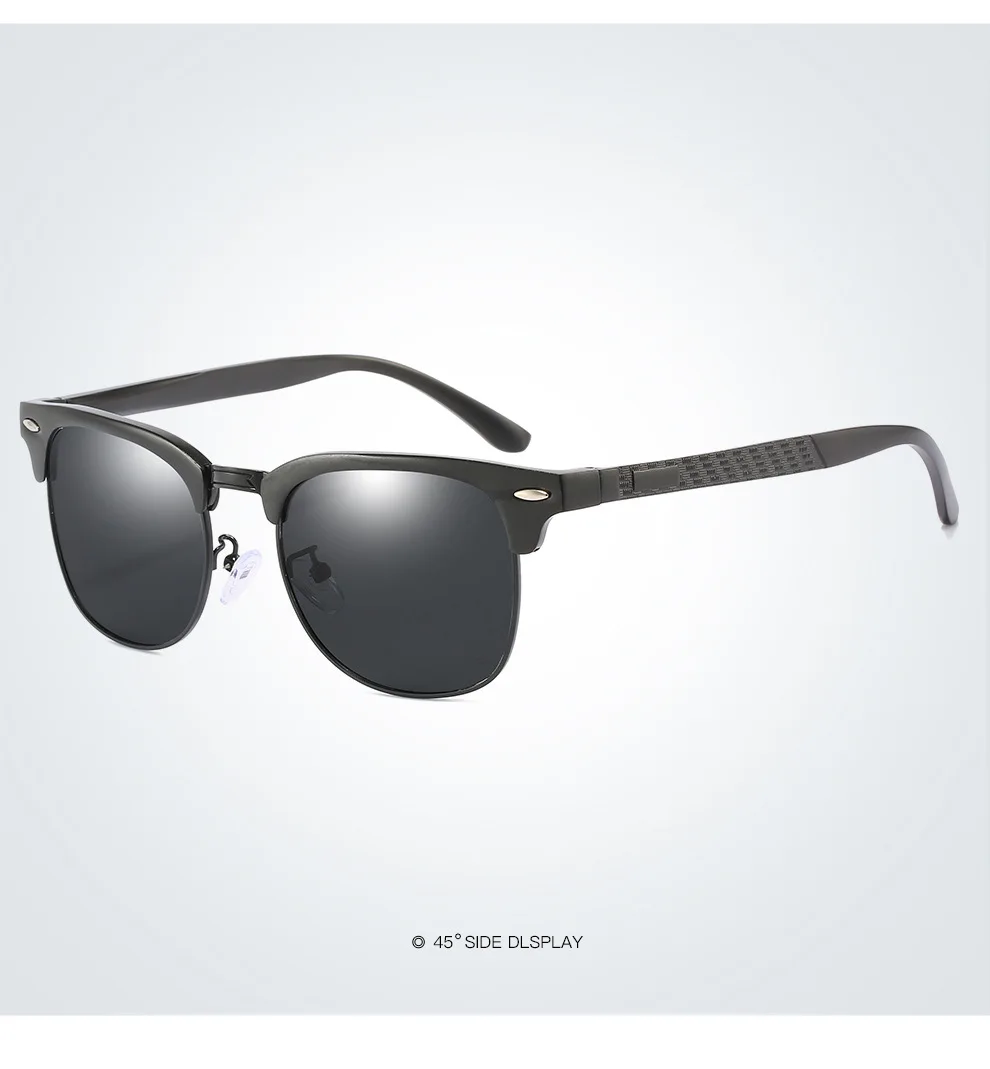 Мужские поляризованные солнцезащитные очки из алюминия и магния солнцезащитные очки для вождения прямоугольные Оттенки для мужчин Oculos