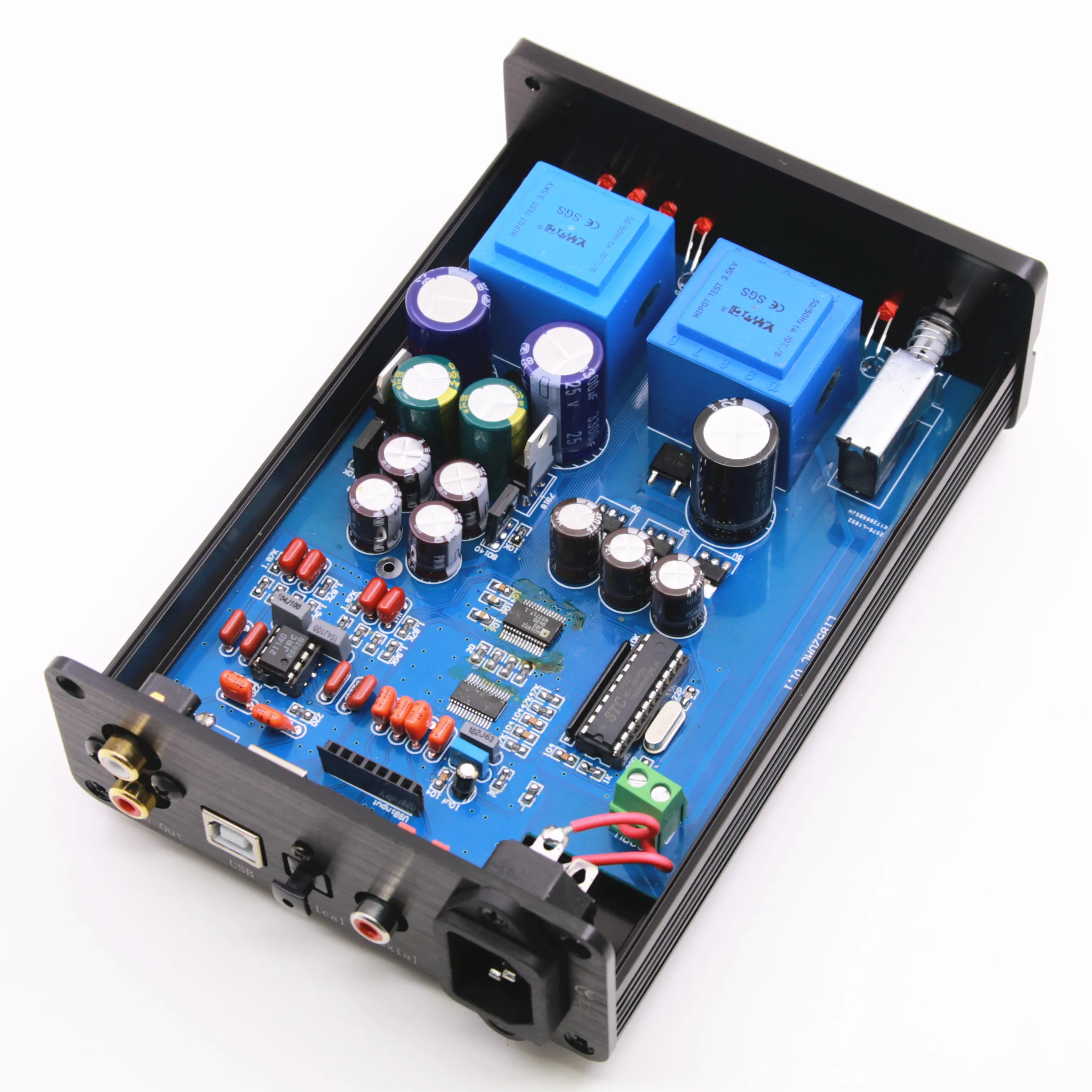 AD1852 24bit 192k мягкое управление HiFiDAC Декодер коаксиальный оптоволоконный декодер аудио DAC