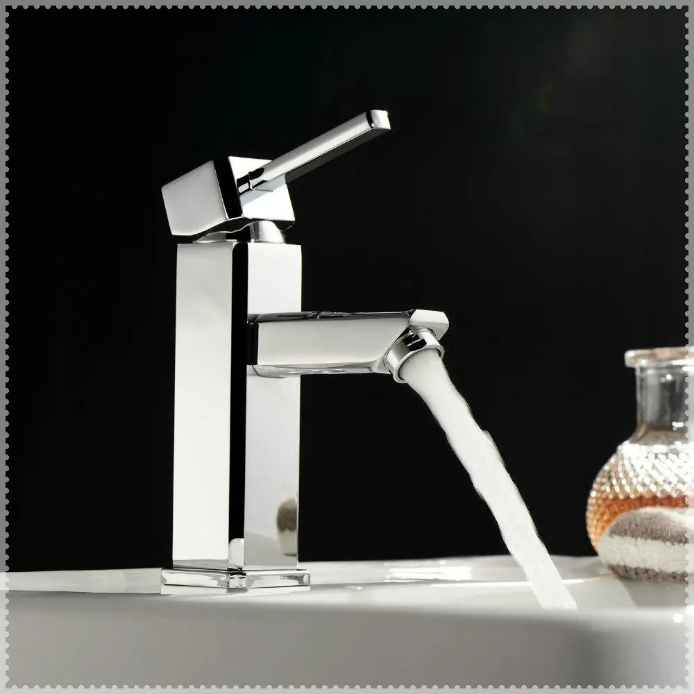 grifo grifo krano Chrome Finish Solid Brass Bathroom