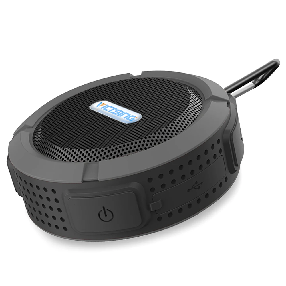 

VICTSING Waterproof Bluetooth3.0 Wireless Portable Shower Speaker Handsfree Speakerphone SoundBox With Mic Removable Suction Cup
