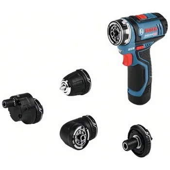 

BOSCH 06019F6005 Battery Screwdriver + System FlexiClick GSR 12V-15 FC Professional 12 V 1/4 "HEX Chuck 10mm