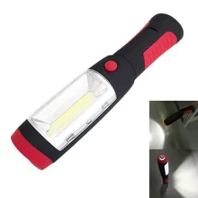 Super Bright COB LEDs Flashlight Worklight Torch Work Stand Light Magnetic Tent Lam + HOOK Outdoor E2shopping