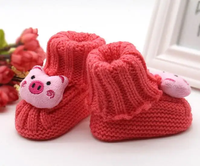 LONSANT для новорожденных Вязание кружева крючком шерстяные туфли с пряжкой ручной работы обувь детская обувь 0-6 месяцев