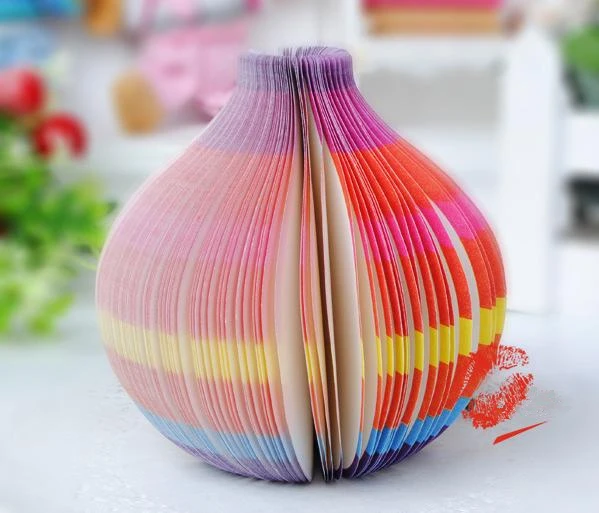 decoration flower vase shape post it notes stickers paper idea note flower vase with paper
