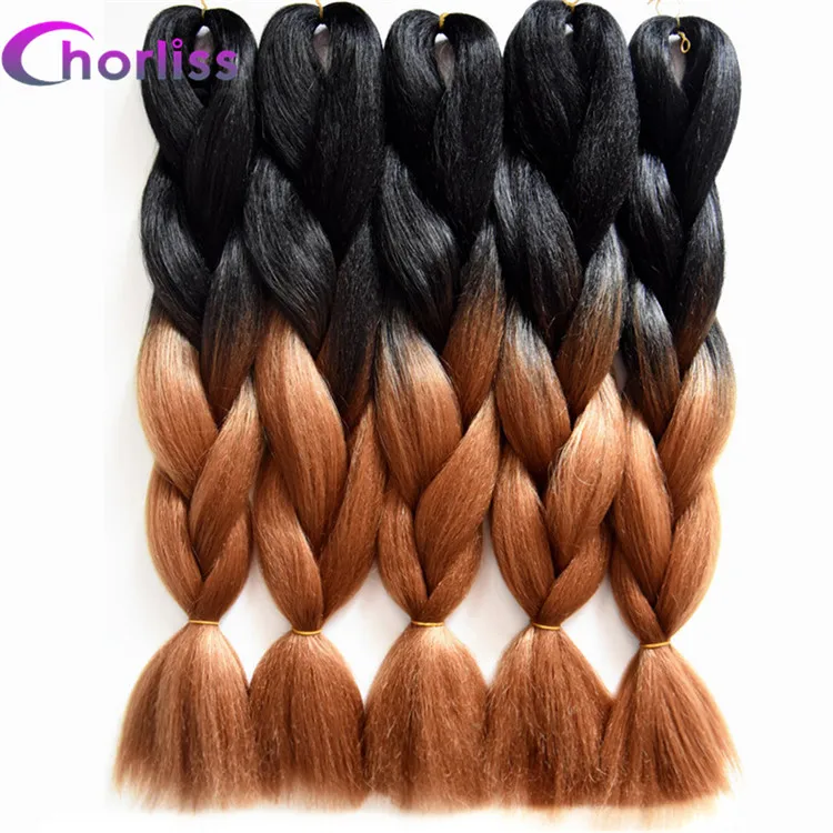 Chorliss, 24 дюйма, огромные косички, синтетические вязанные волосы для наращивания, Омбре, плетеные волосы, пряди, высокотемпературное волокно, розовый, фиолетовый - Цвет: P4/27