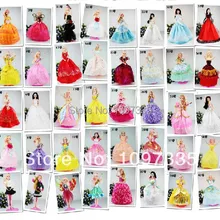 30 предметов = платье+ обувь+ вешалки платье ручной работы платье Одежда для куклы для девочек 29 см