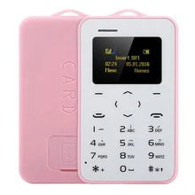 Новый оригинальный ультра тонкий мини aiek/aeku c6 сотовых телефонов студент версия кредитной карты мобильного телефона bluetooth pk aiek m5 карты телефон