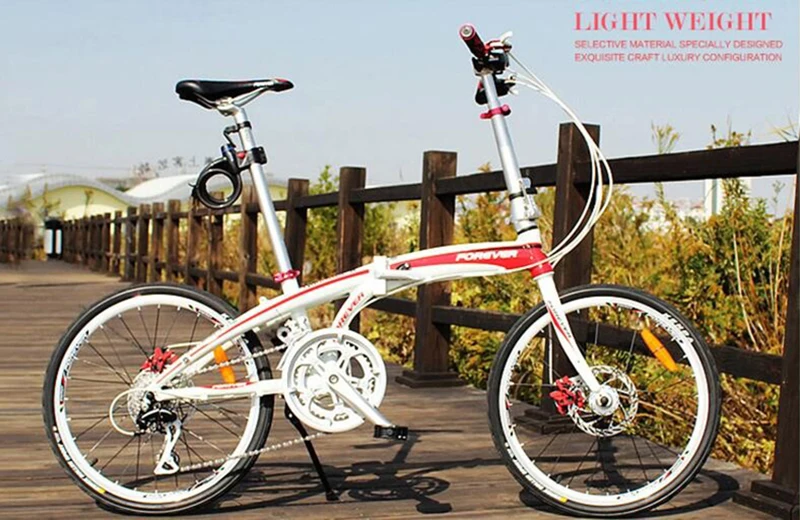 20 дюймов складной велосипед спортивная и развлекательная компания двойной дисковый тормоз рама из алюминиевого сплава